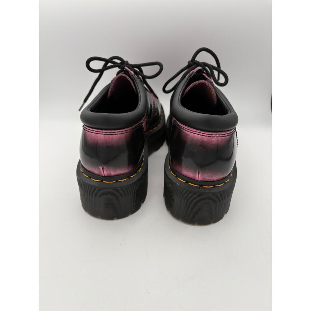 Women’s Dr. Martens Size 10 Black & Pink Oxford Platforms - Picture 4 of 6